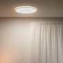 Weiße, runde WiZ LED-Deckenleuchte SuperSlim mit tunable white Funktion, Durchmesser 55 cm.