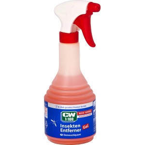 Dr. Wack CW1:100 Insekten-Entferner Gel, 500 ml Flasche mit Sprühkopf für Autopflege.