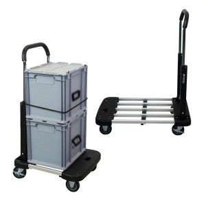PROREGAL Klappbarer Profi-Transportwagen TAURUS 150 HxBxT 97x46x76cm Traglast 150kg Höhenverstellbarer Griff