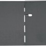 Detailaufnahme: Anthrazitfarbene Bellissa Rasenkante (118 cm) mit patentierter Verbindung.