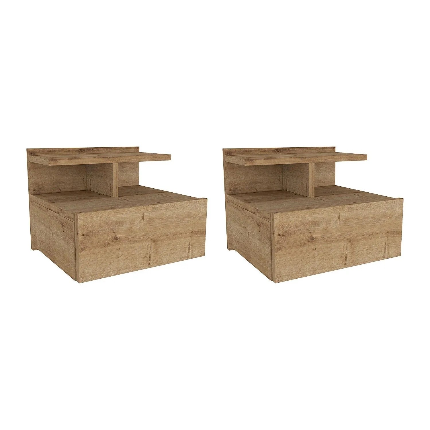 Vente-unique Nachttisch Azelno Naturfarben Hell 39.4 cm