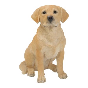 Deko-Figur Labrador Retriever, 40 cm, für Garten & Haus. Naturgetreue Gartendekoration.