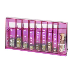HMF 4710-15 Münzsortierer Euro Spardose 24 x 5 x 12 cm Pink