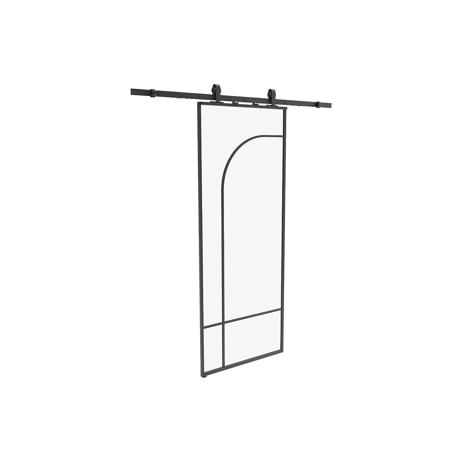 Vente-unique Schiebetür Closida Schwarz 83 cm