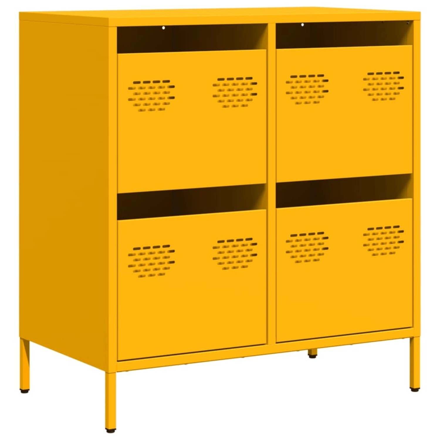vidaXL Sideboard Senfgelb 68x39x73,5 cm Kaltgewalzter Stahl 851259 günstig online kaufen