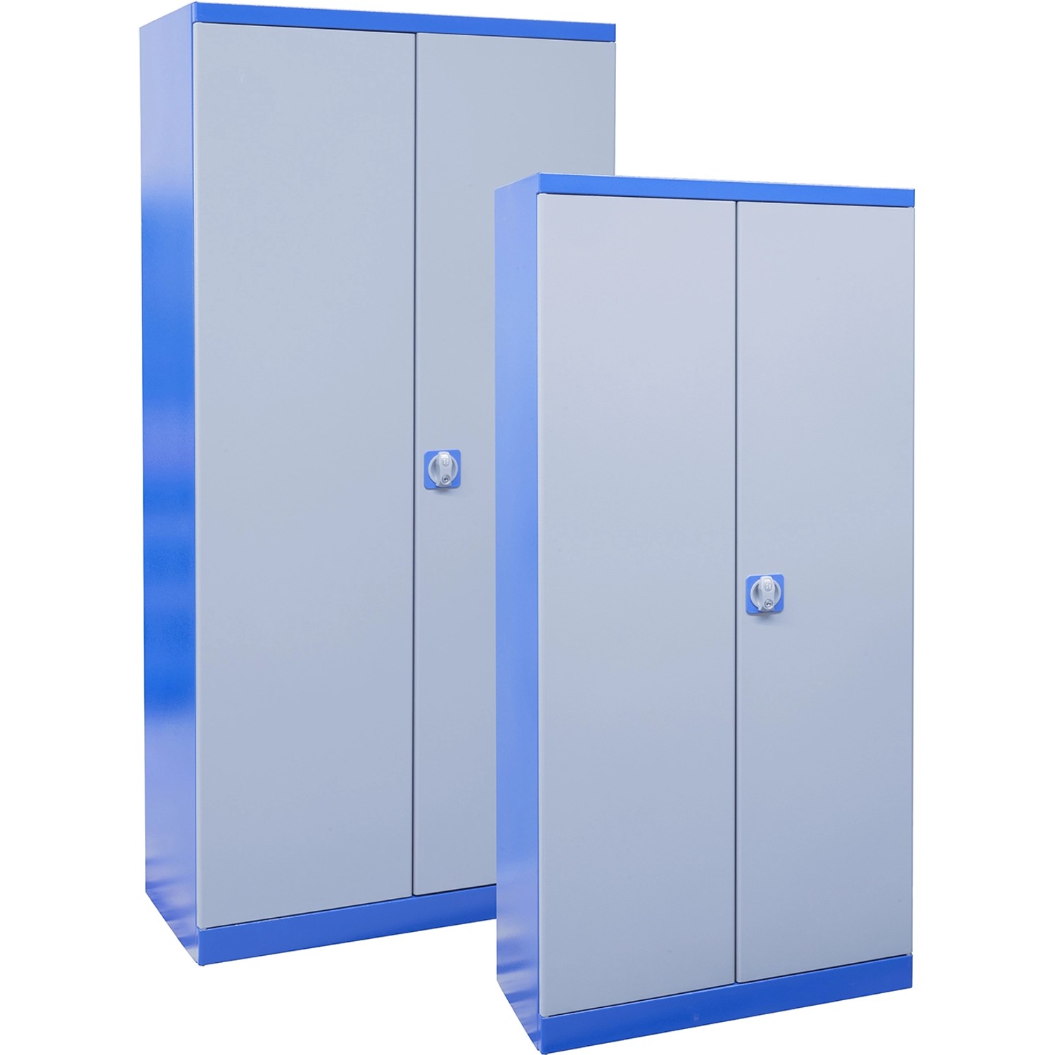 Güde Flügeltürenschrank-Set Grau-Blau