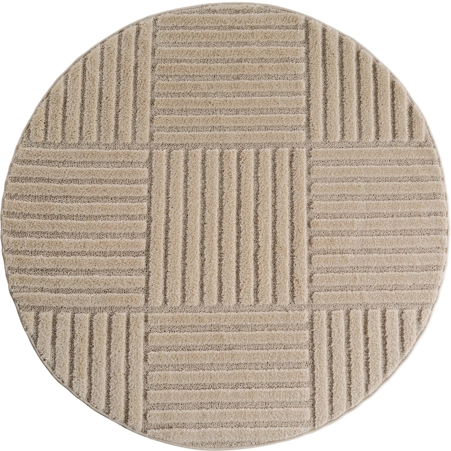 Ayyildiz Kurzflorteppich Art 1123 Beige Ø 80 cm