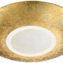 Goldene Trio LED-Deckenleuchte Chiros, Ø 32cm, warmweißes Licht für Wohnräume.