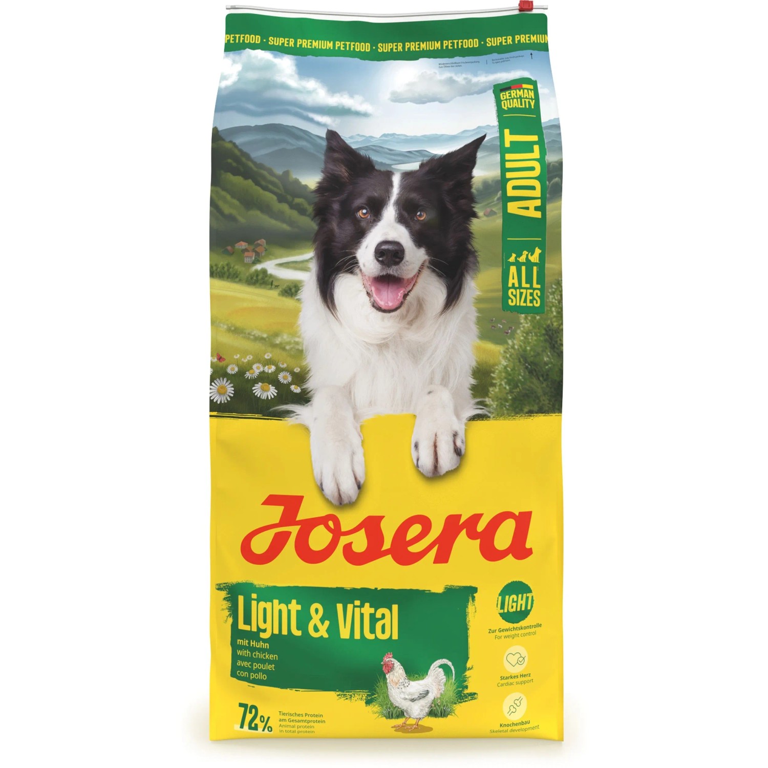 Josera Hunde-Trockenfutter Adult Light & Vital mit Huhn 12,5 kg