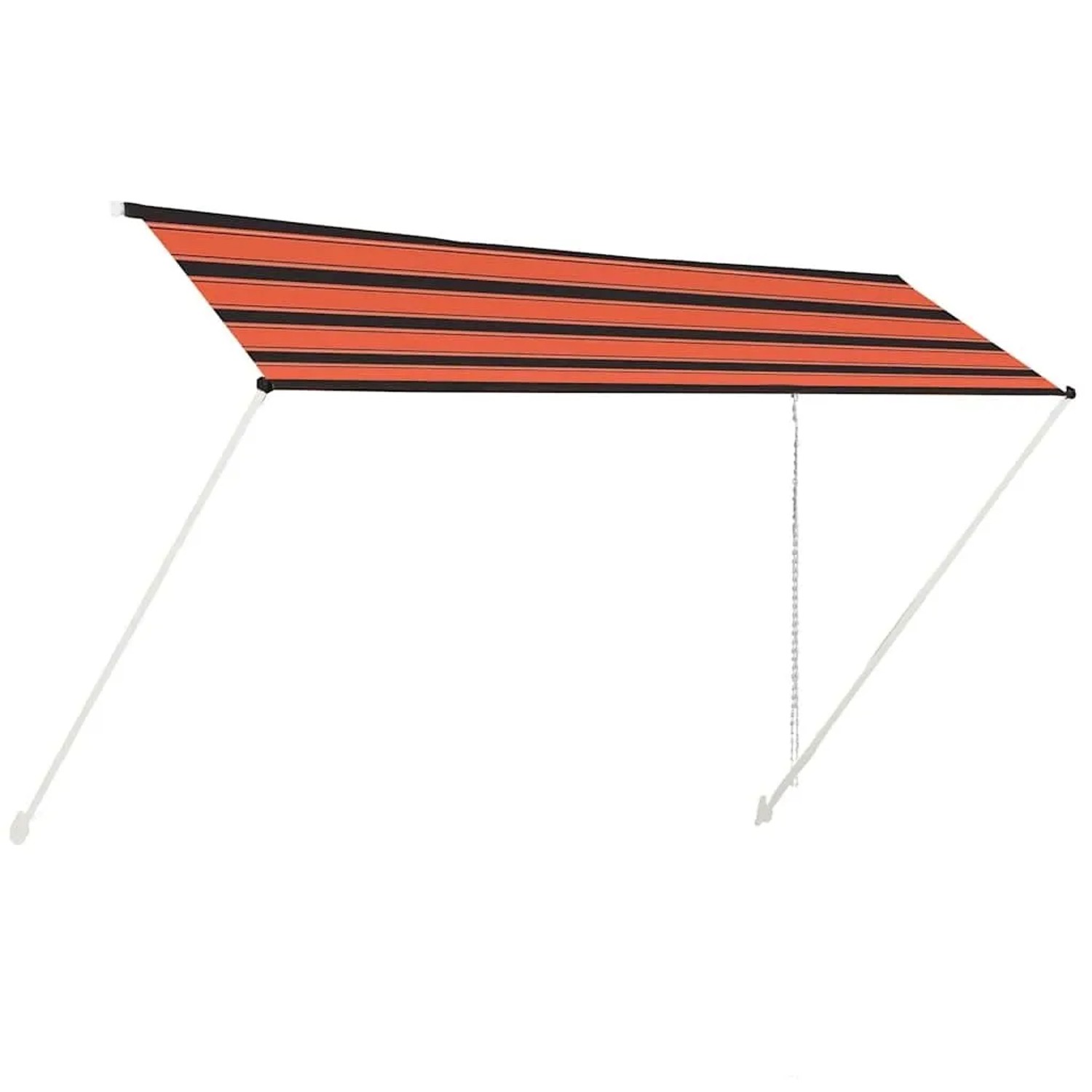 vidaXL Einziehbare Markise 400x150 cm Orange und Braun 145899
