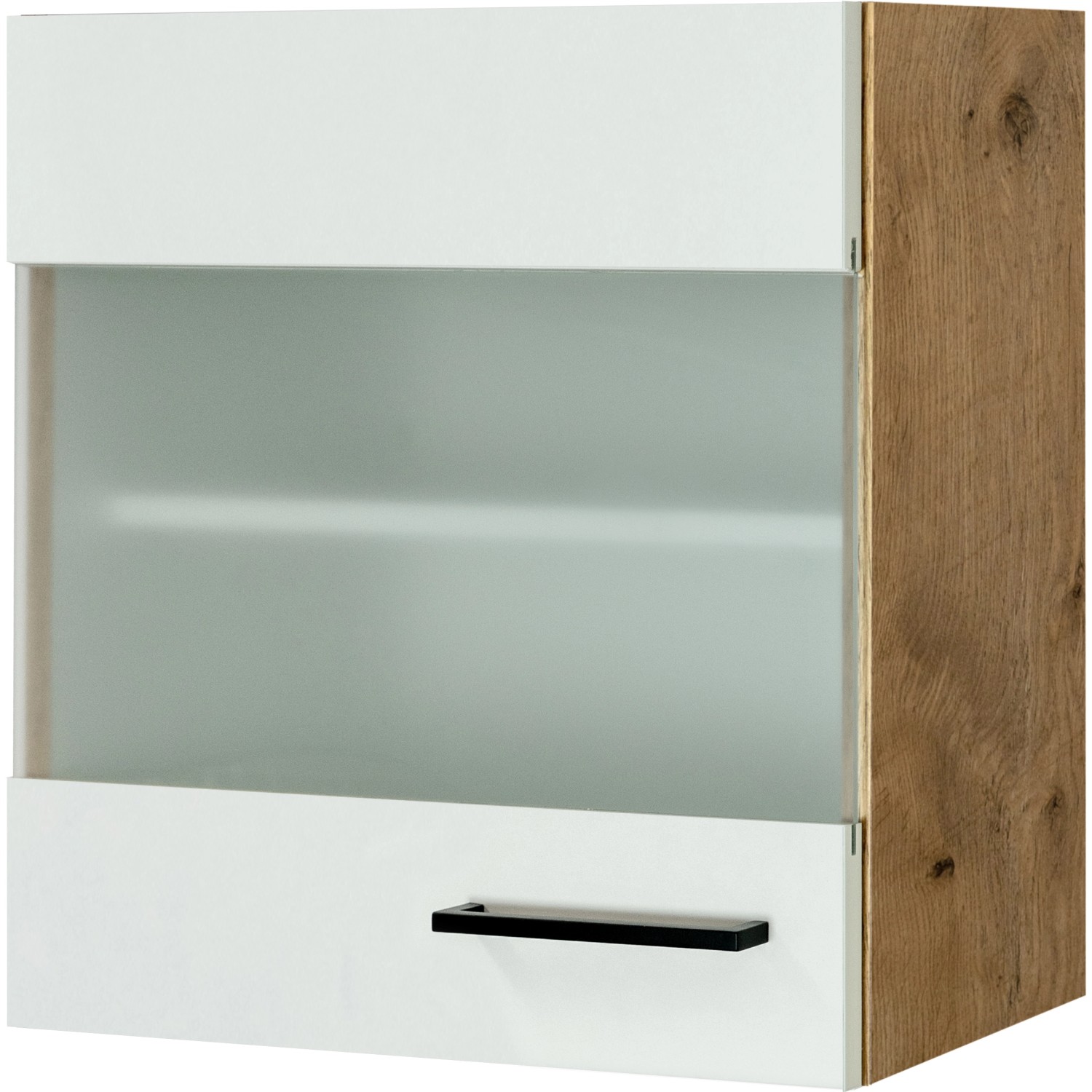 Flex-Well Exclusiv Glas-Oberschrank Vintea 50 cm Magnolie matt - Lancelot Oak