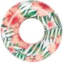 Bestway Schwimmring Tropical Palms mit Hibiskus- und Palmen-Design.