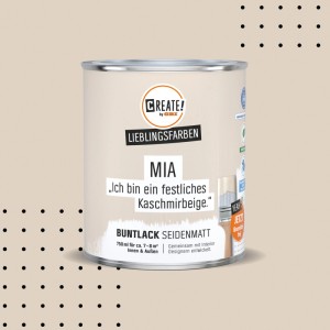 CREATE! by OBI Buntlack Lieblingsfarbe Mia Kaschmirbeige Seidenmatt 0,75 l