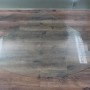 ECOfoxx Funkenschutzplatte, Glasbodenplatte Viertelkreis 120x120cm für Kamin und Ofen.
