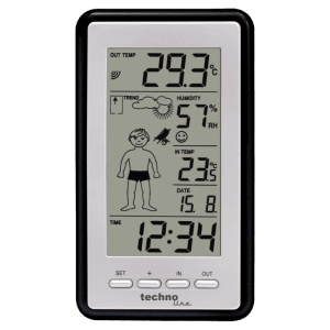 technoline Wetterstation WS 9632 Schwarz