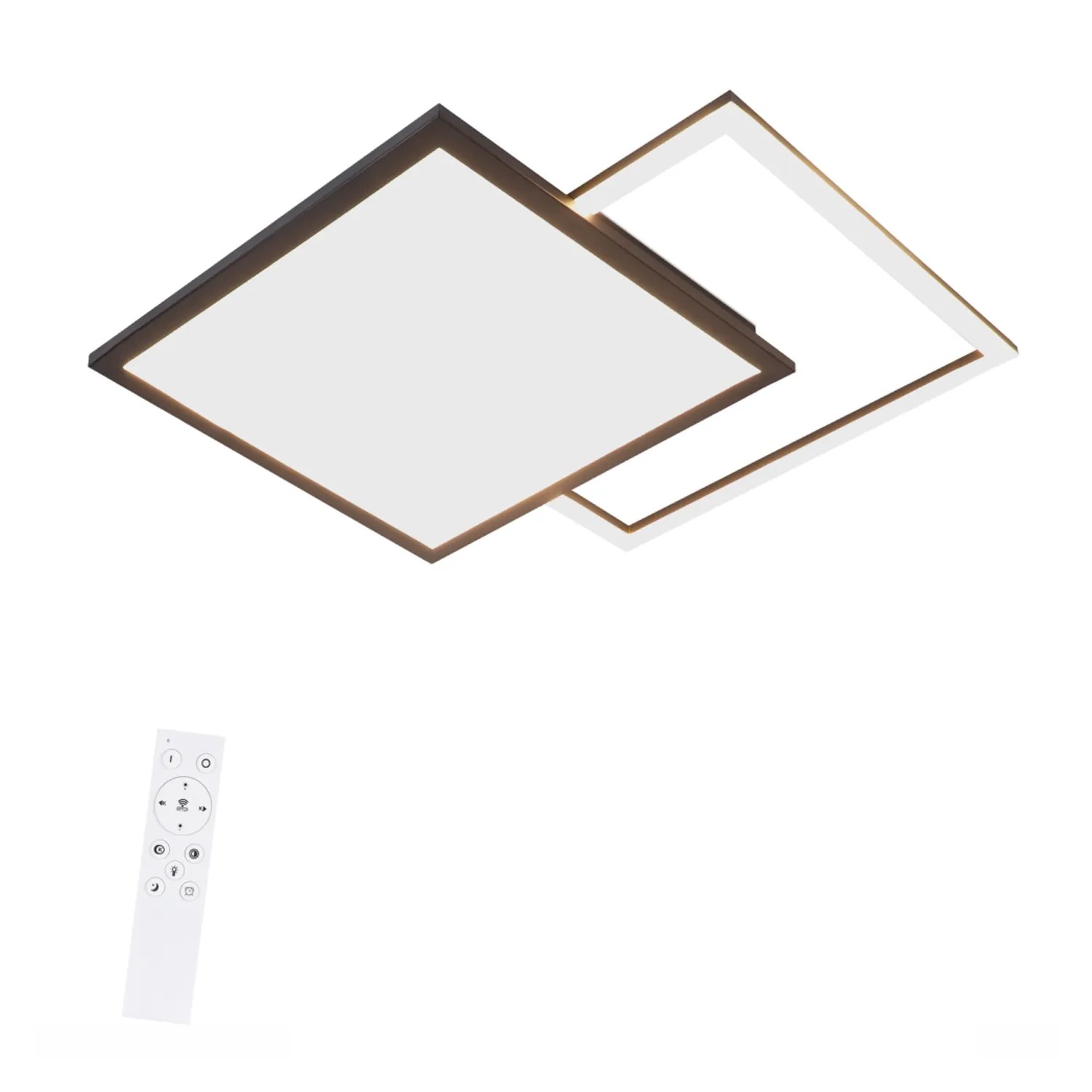 NETTLIFE LED Deckenleuchte aus Metall L53cmSchwarz