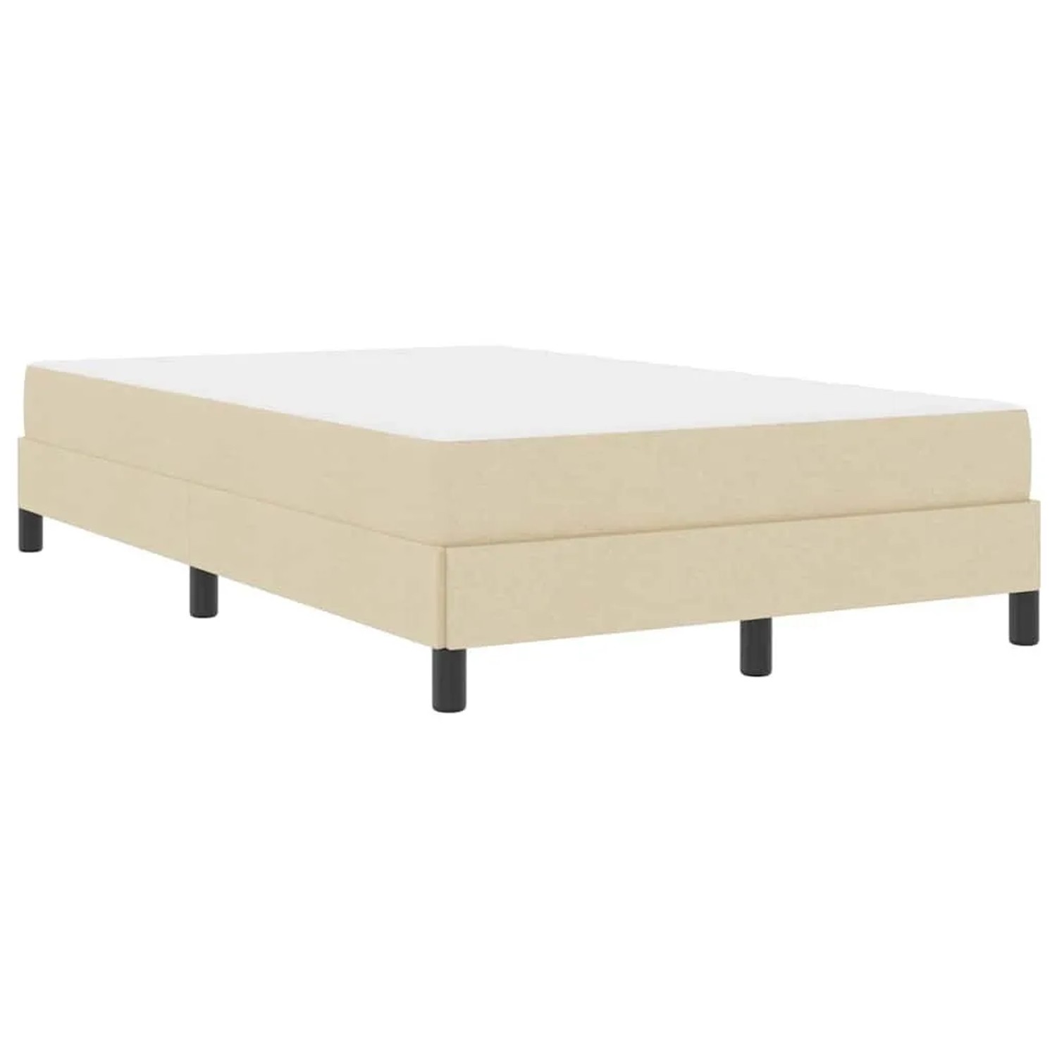 vidaXL Boxspringbett mit Matratze Creme 120 x 200 cm Stoff 3398484 günstig online kaufen