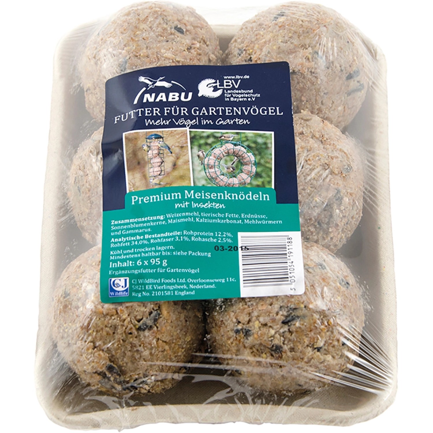 Premium Meisenknödel mit Insekten 6 x 95 g