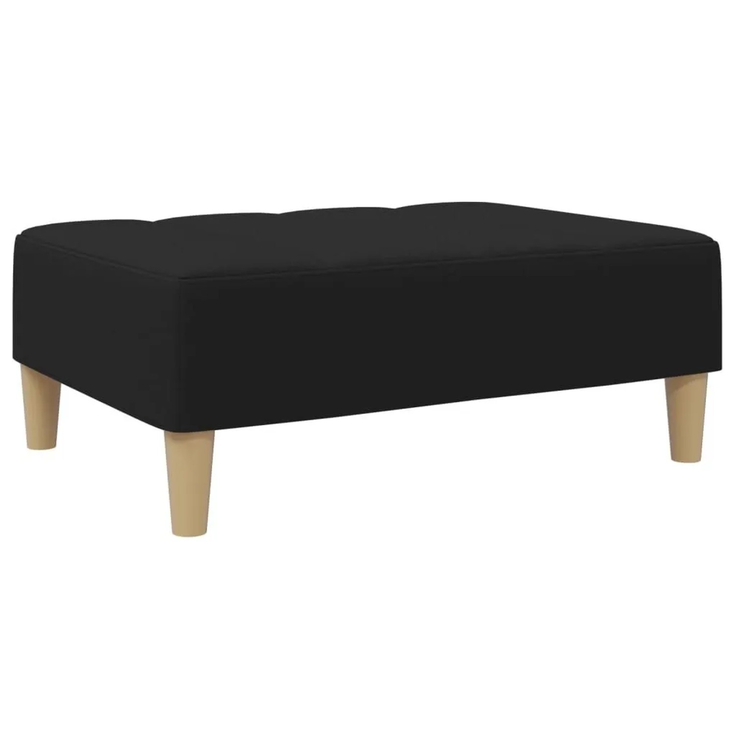 vidaXL Fußhocker Schwarz 77x55x31 cm Stoff 4007391