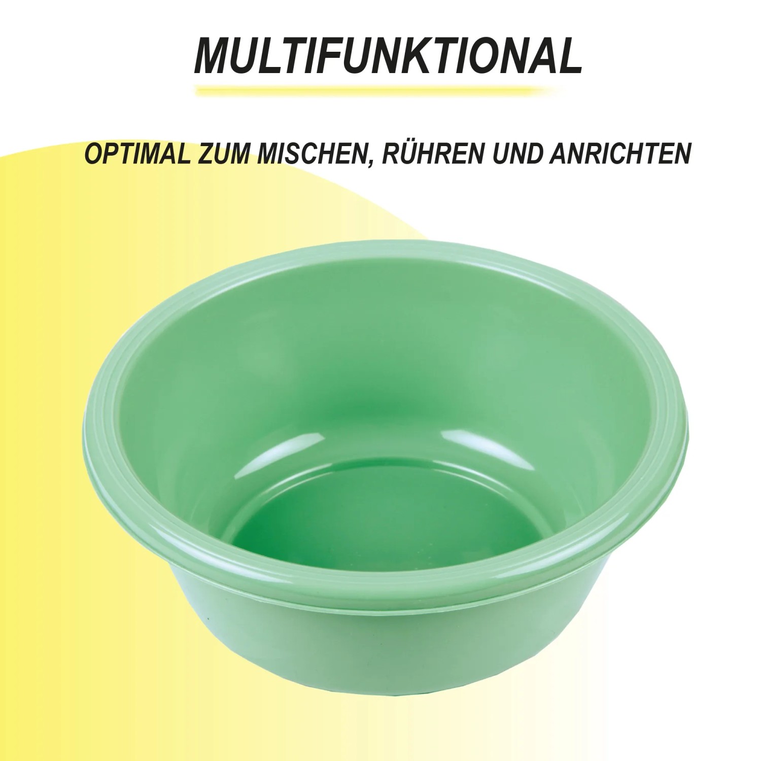 Grüne ProHome Schüssel aus dem 5er Set, Küchenhelfer zum Mischen und Anrichten.