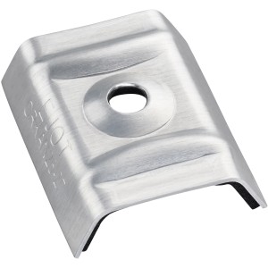 Kalotte Trapez 70/18, silberfarben, zur Befestigung von Kunststoffbedachung, 20 Stück im Set.