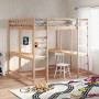 vidaXL Hochbett mit Schreibtisch & Leiter 160x200 cm Massivholz Kiefer 3284233_2