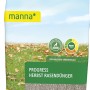 Verpackung Manna Progress Herbst Rasendünger 2,5 kg für einen vitalen Rasen im Herbst.