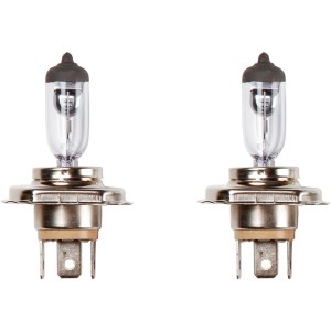 Zwei OBI Longpower H4 Ersatzlampen für Autoelektrik, 12V, 60/55W, P43t Sockel.