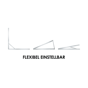 Vale Balkonkraftwerk Aufständerungs-Set für ebene Flächen, Alugrau, verschiedene Aufstellwinkel.