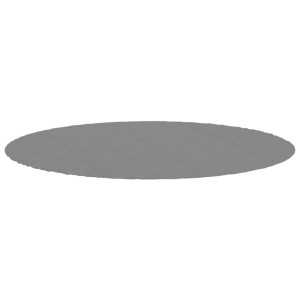 vidaXL Pool-Bodentuch Hellgrau Ø458 cm Polyester Geotextil 94220