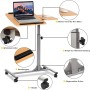 Costway Laptoptisch Höhenverstellbar und Neigungsverstellbar Natur_6