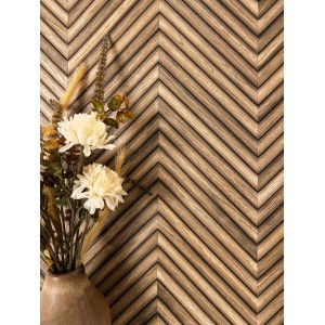 Newroom Vliestapete Yasha Brown Holz Modern FSC®
