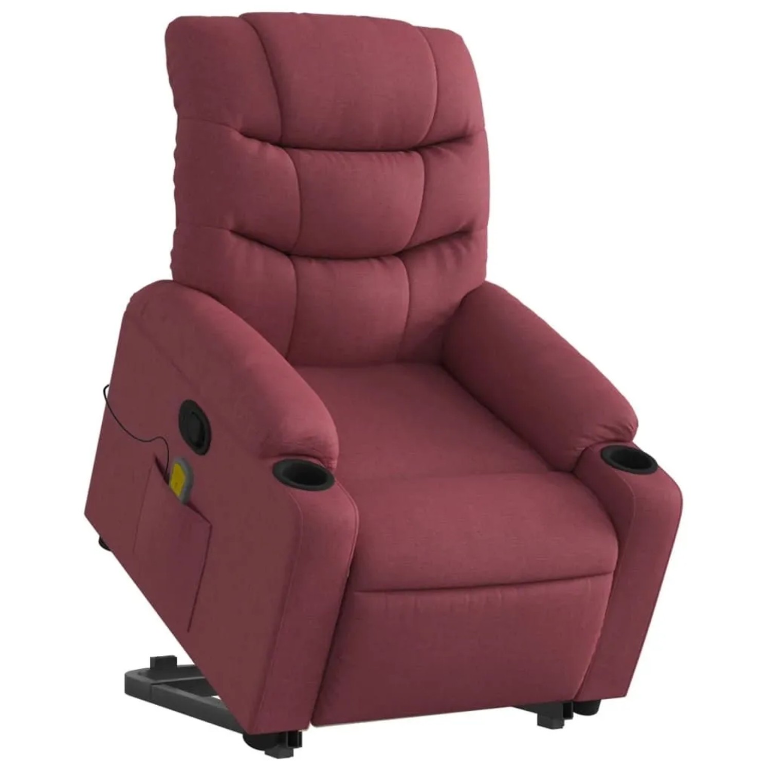 vidaXL Massagesessel mit Aufstehhilfe Weinrot Stoff 3206657 günstig online kaufen