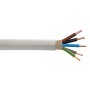 Graue Emskabel Mantelleitung NYM-J 5x6 mm² mit fünf Adern, geeignet für Feuchträume.