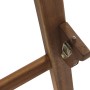Detailaufnahme Klappmechanismus Siena Garden Klappbank Lovera aus Akazienholz.