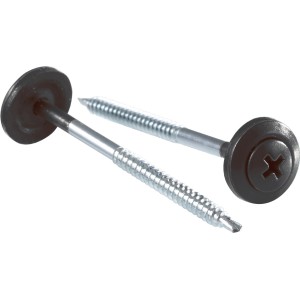 Onduline Schrauben, schwarz, für Bitumenwellplatten, 100 Stück im Beutel.