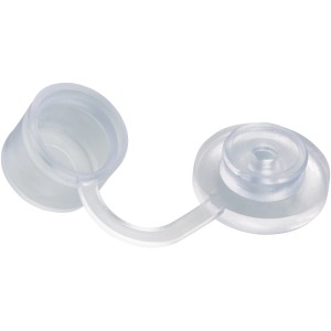 Transparente Dichtscheiben und Kappen für Kunststoffbedachung, 20 Stück, Durchmesser 4,5 mm.