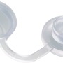 Transparente Dichtscheiben und Kappen für Kunststoffbedachung, 20 Stück, Durchmesser 4,5 mm.