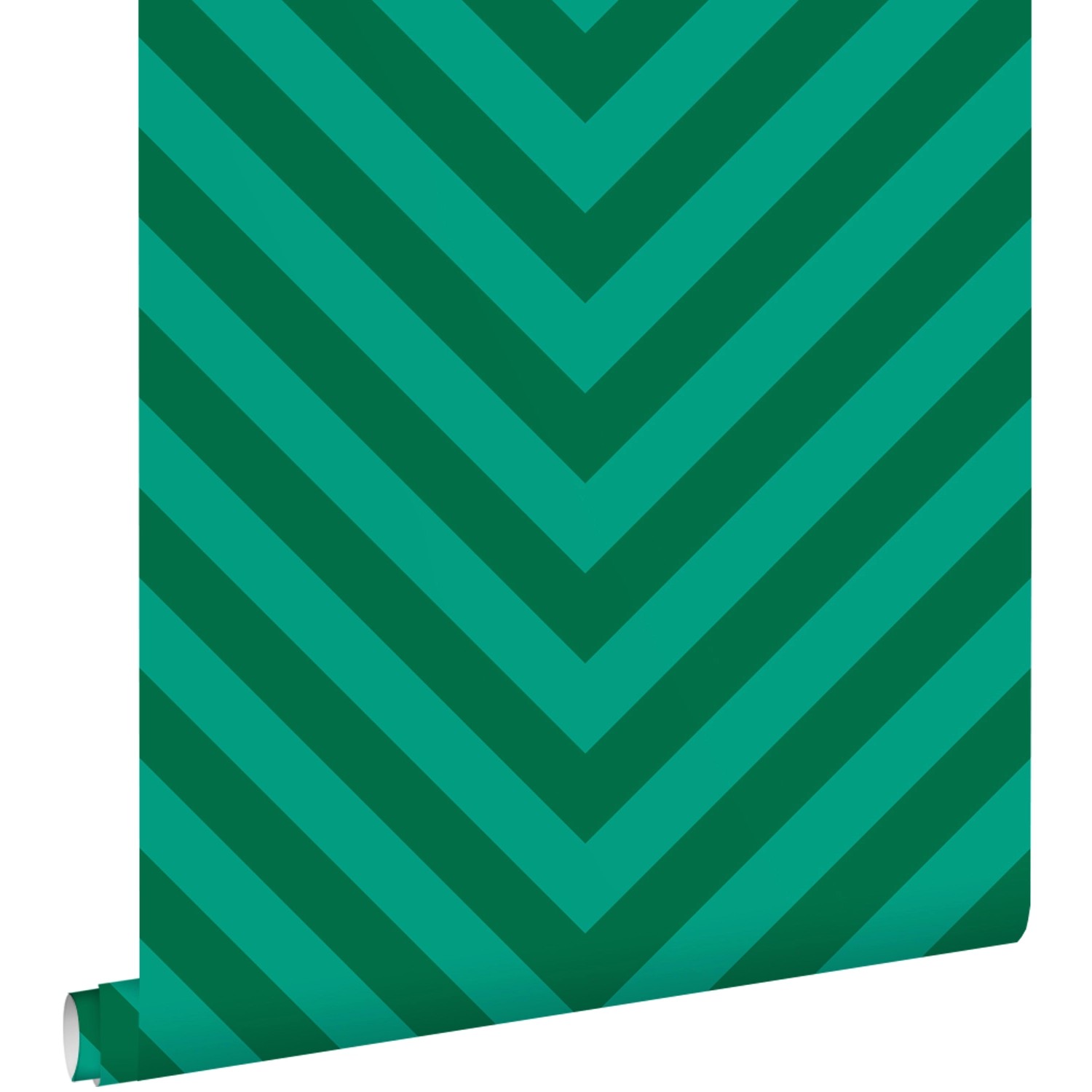ESTAhome Tapete Zickzackmuster Grün 50 x 900 cm günstig online kaufen