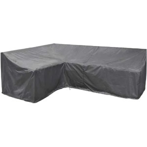 Aerocover Schutzhülle für Eck-Lounge, links, 210x270 cm, anthrazit. Atmungsaktive Abdeckung für Gartenmöbel.