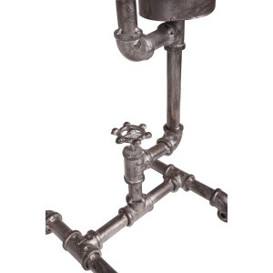 DELUKE Solar-Leuchte CELLE, Stahl Antik-Silber, Gartenlampe für den Außenbereich.