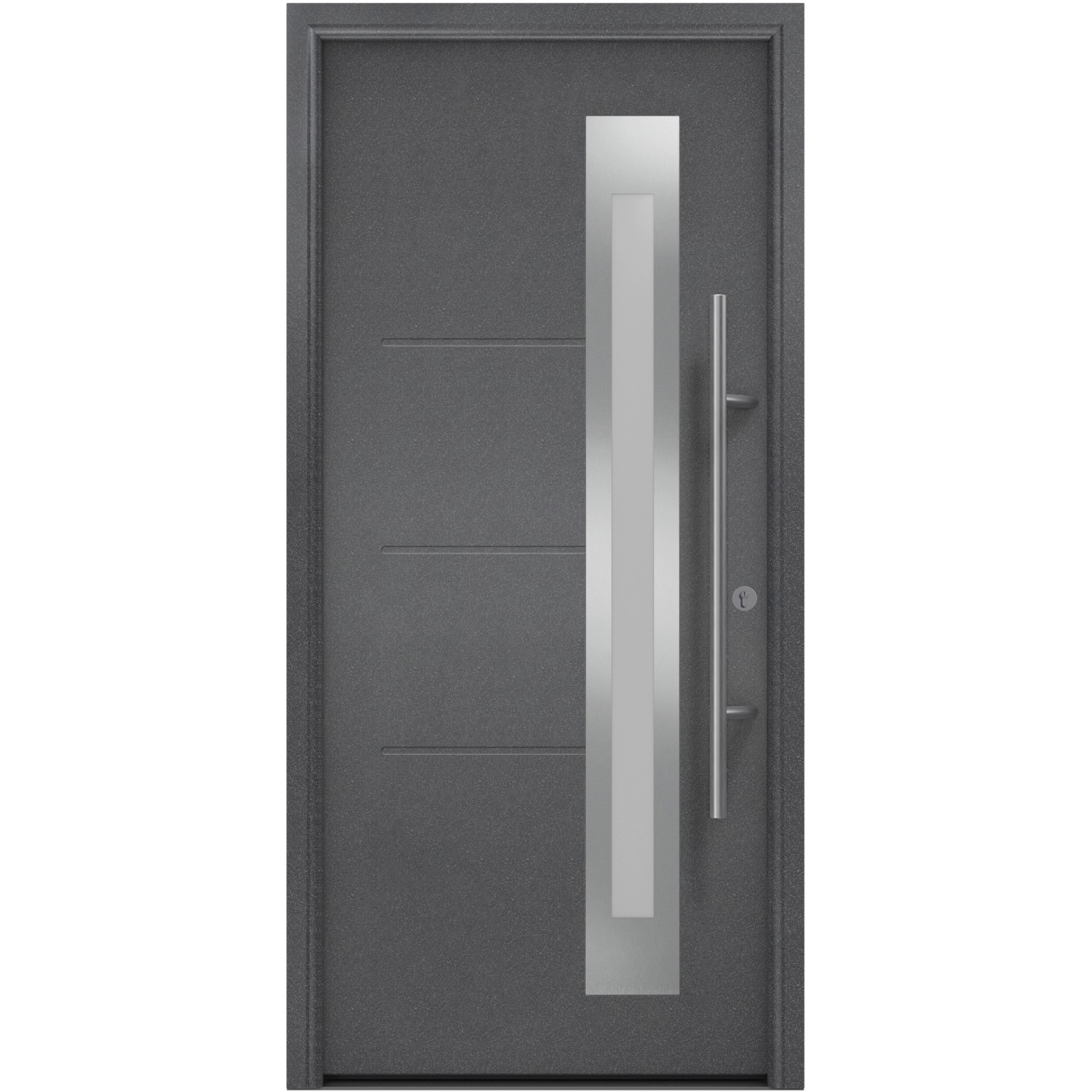 EcoStar Haustür Isopro IP 780S 110 x 210 cm Anthrazit-Metallic Anschlag Rec günstig online kaufen