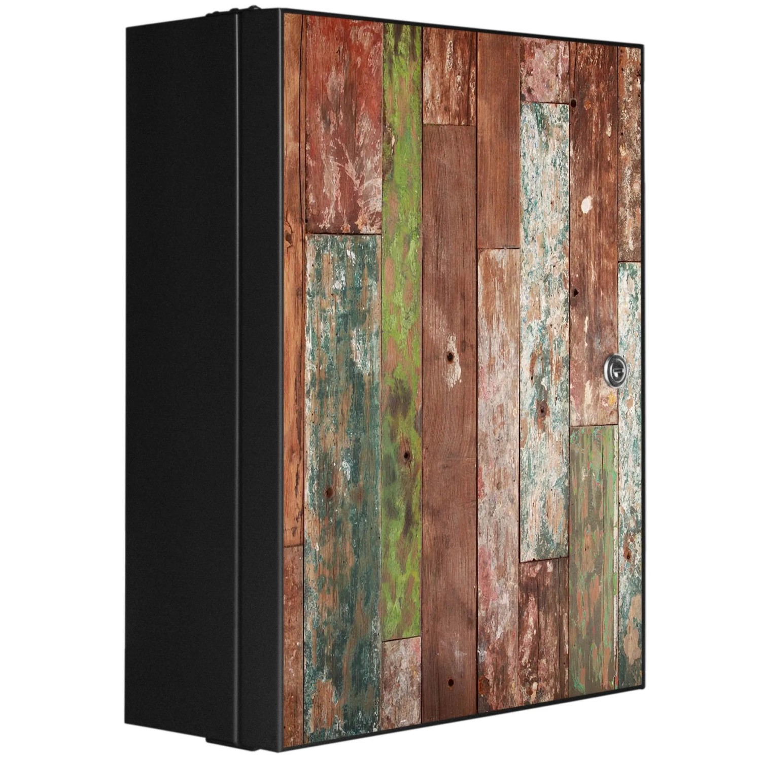 Banjado XXL Medizinschrank Abschliessbar 35x46x15cm Arzneischrank Anthrazit günstig online kaufen