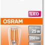 Osram LED-Lampe E14, klare T-Form, 2,8W, Tageslicht, 250lm. Kompakte LED für Kühlschrank, Nähmaschine & Deko.