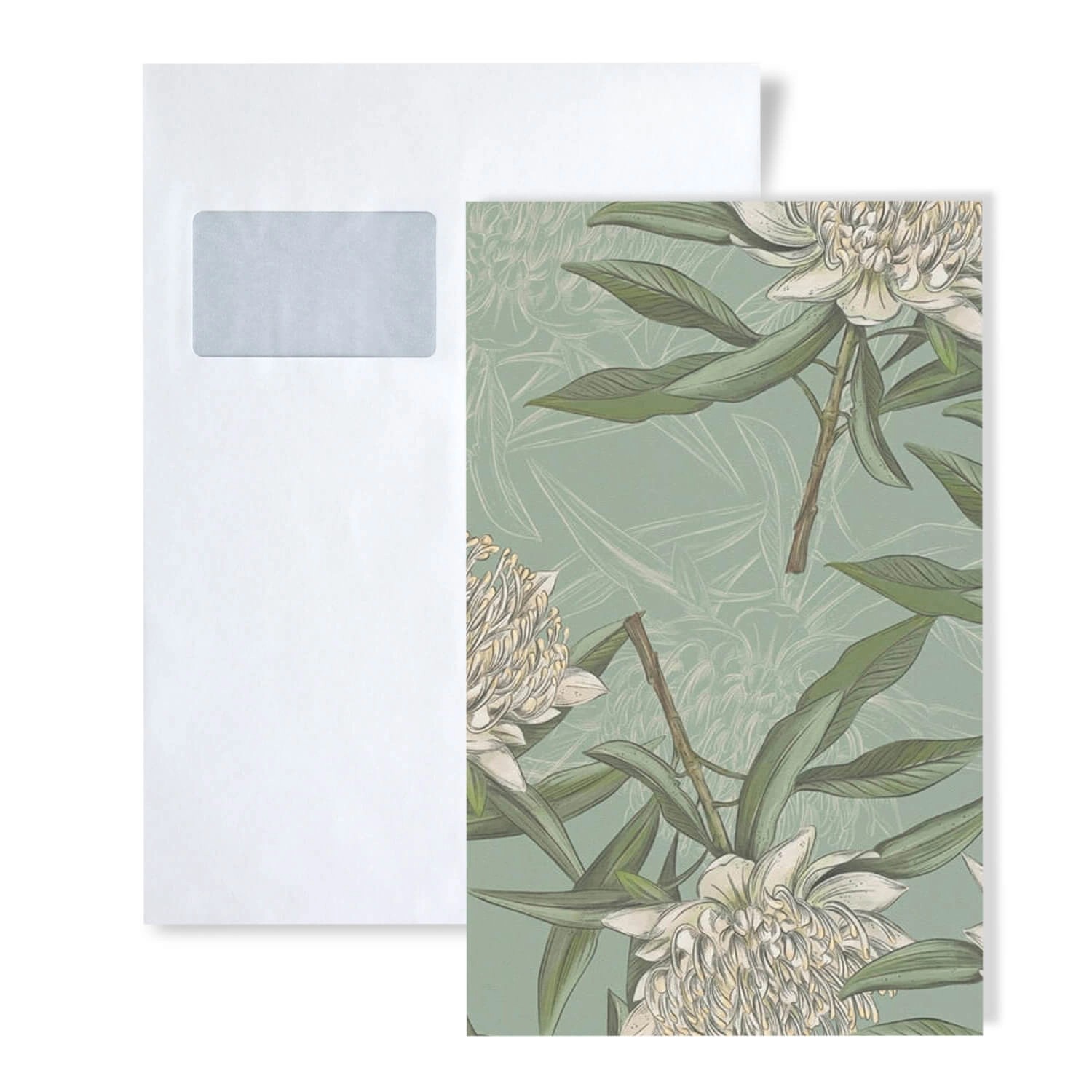 PROFHOME 1 MUSTERSTÜCK S-394322-GU DIN A4 MUSTER der Floralen Tapete günstig online kaufen