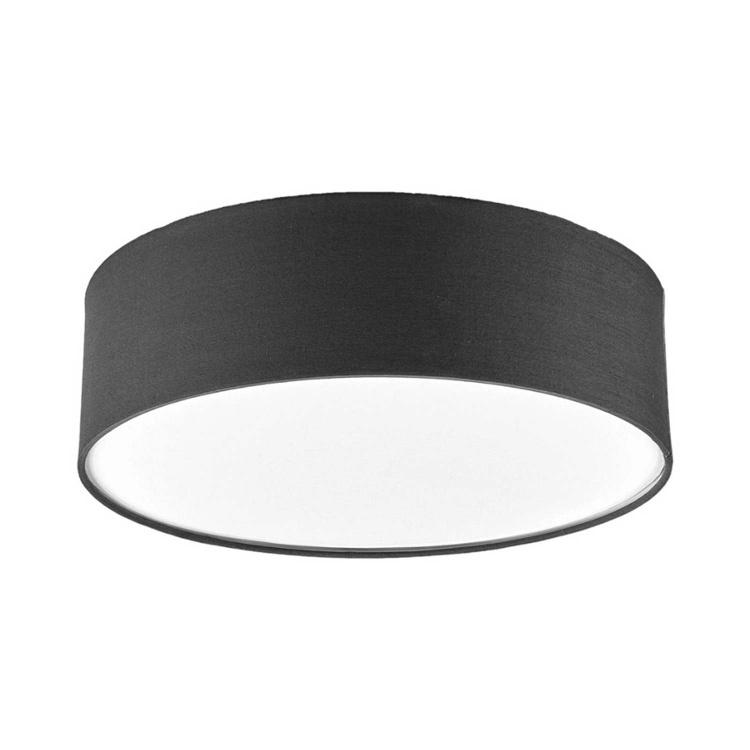 Lindby Deckenlampe Sebatin 9620334 Modern in Alu aus Textil 3-flammig E27 Schlafzimmerleuchte