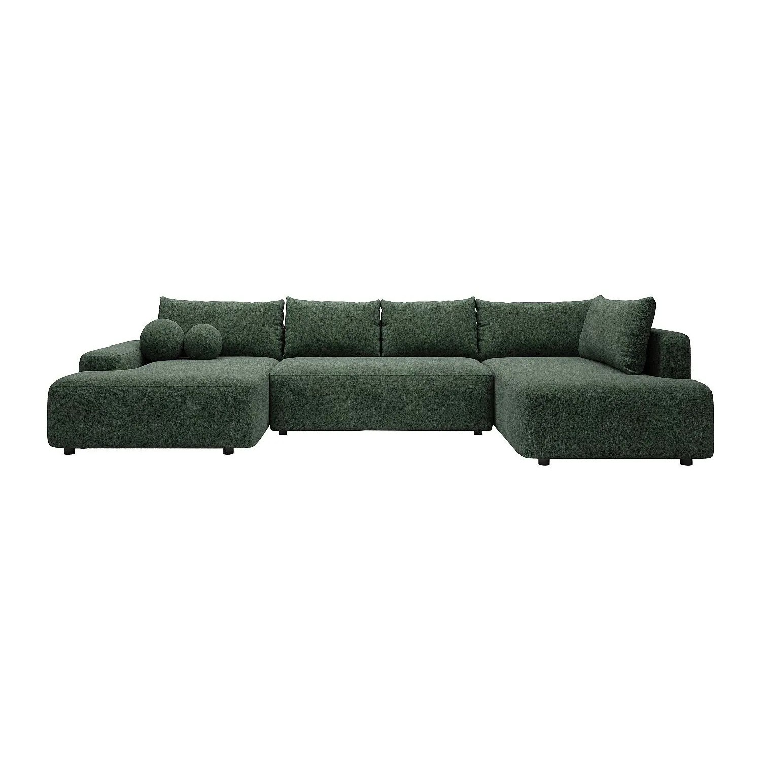 Vente-unique Schlafsofa Daviso Tannengrün 360 cm