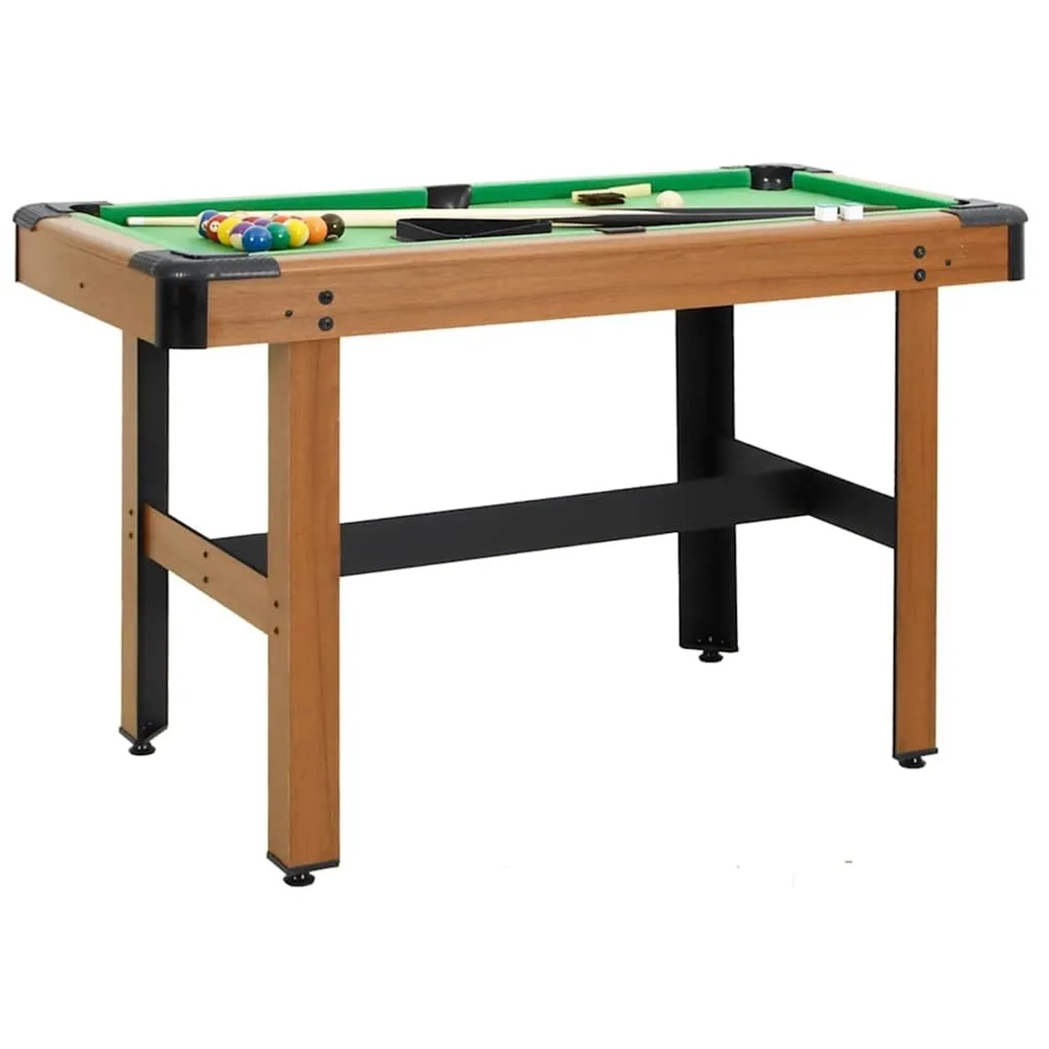 vidaXL Billardtisch 4 Fuß 122x61x76 cm Braun 91948