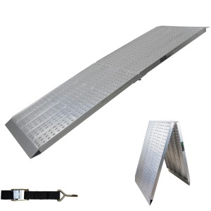 TRUTZHOLM Auffahrrampe, 300cm, klappbar, Traglast 400kg, Zubehör für Autoanhänger.