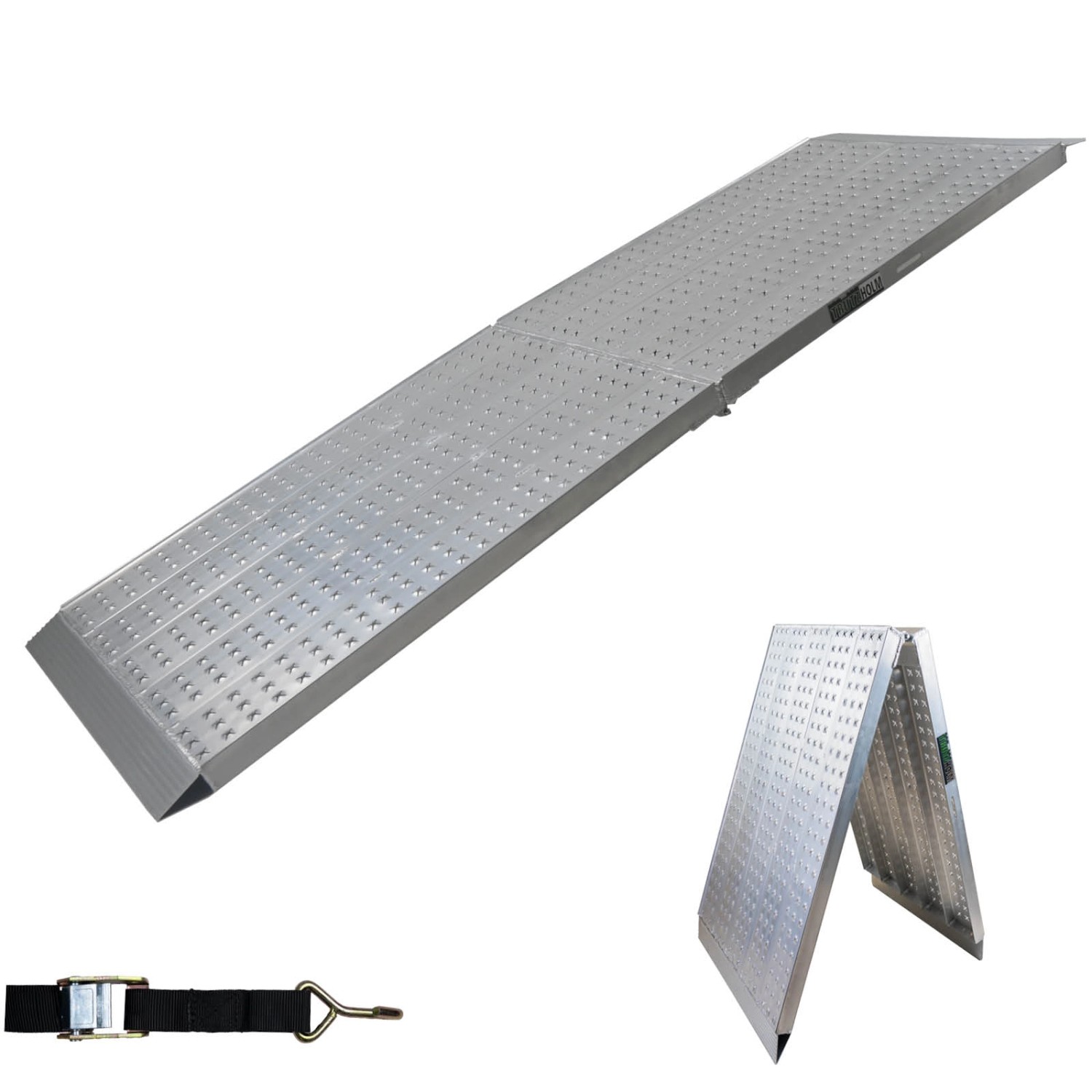 TRUTZHOLM Auffahrrampe Extrabreit 300 cm Klappbar Traglast 400 Kg